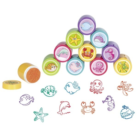 Stampile si tusiere - Ștampilă cu animăluț marin