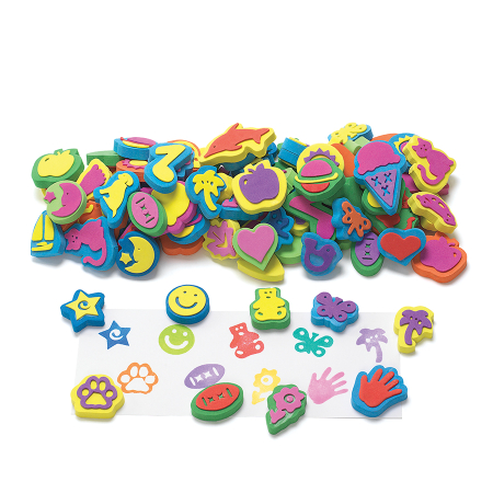 Stampile si tusiere - Ștampile - diverse forme - 100 buc