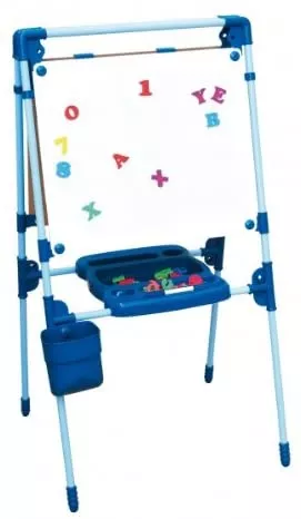 Materiale si accesorii pentru scriere - Tabla magnetica tip sevalet, cu doua fete si 64 de piese