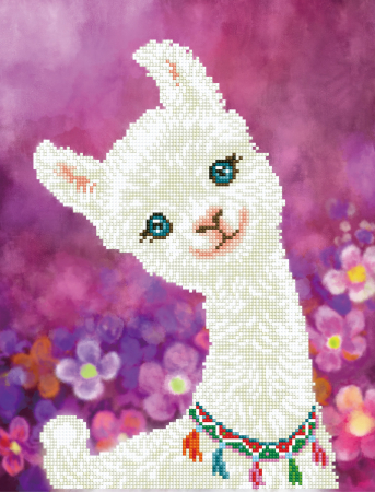 Art&Craft - Tablou cu diamante - Alpaca drăgălașă