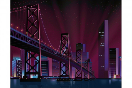 Tablouri diamonds - Tablou cu diamante - City Bridge 48 x 38 cm
