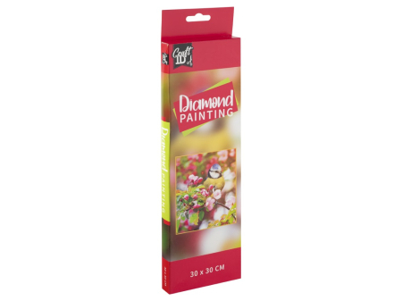 Noutăți - Tablou cu diamante - Flori de primăvară, 30 x 30 cm 