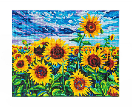 Art&Craft - Tablou cu diamante inramat - Floarea soarelui