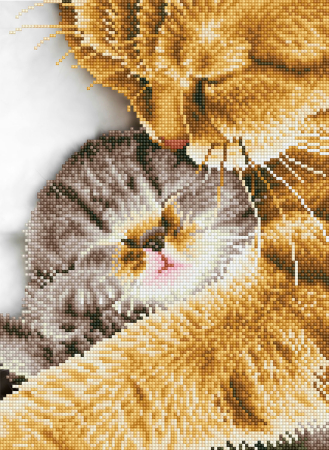 Art&Craft - Tablou cu diamante - Momente de tandrețe, 41 x 30 cm