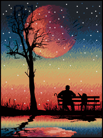 Art&Craft - Tablou cu diamante - Momente nepretuite, 40 x 30 cm