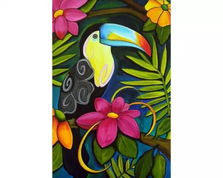 Tablouri diamonds - Tablou cu diamante - Papagal Toucan