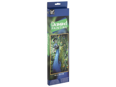 Noutăți - Tablou cu diamante - Păun, 40 x 50 cm 