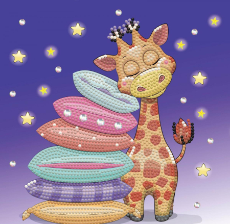 Art&Craft - Tablou Diamond Box - Girafa somnoroasa