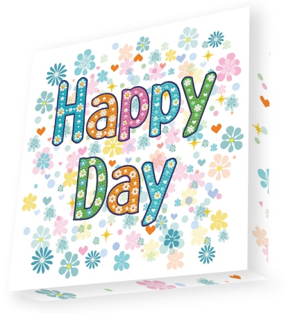 Art&Craft - Tablou Diamond Box – Happy Day, 22 x 22 cm