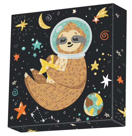 Art&Craft - Tablou Diamond Box - Un lenes in spatiu, 22 x 22 cm