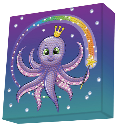 Art&Craft - Tablou Diamond Box - Zana caracatita, 15 x 15 cm
