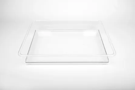Stimulare vizuala - Tava transparenta pentru explorare, 56 x 44 x 10 cm