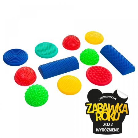 Jucarii de exterior - Traseu pentru echilibru cu 11 piese colorate