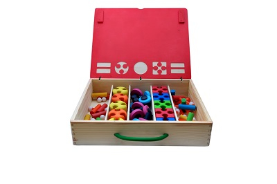 Jocuri STEM - WIZZWIZZ - Set de construcție uriaș în cutie din carton