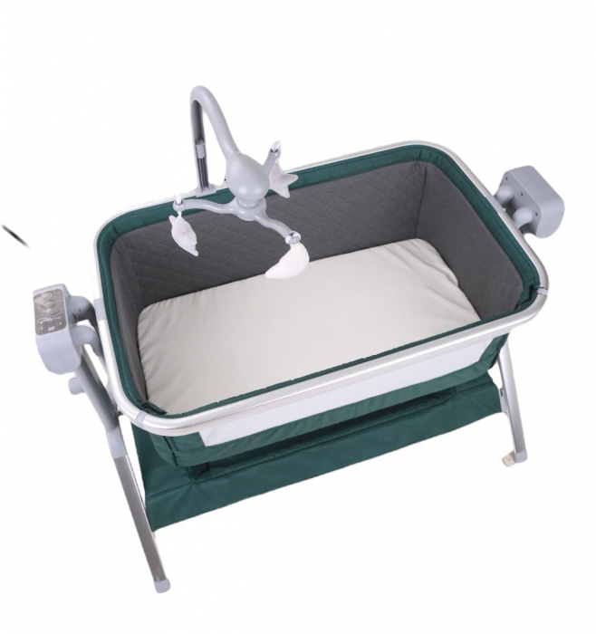 Patut Electric, Pliabil, Reglabil pe Inaltime - Verde [4]