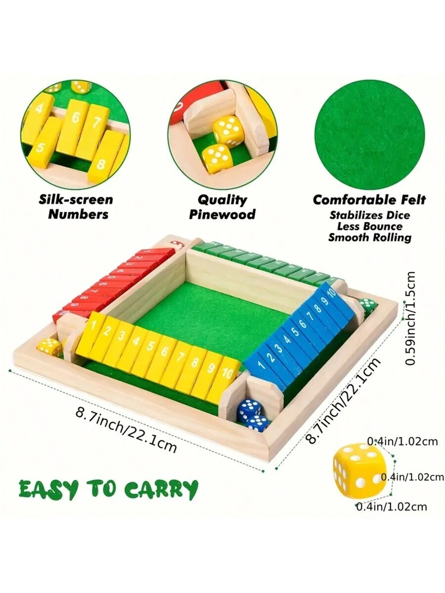 Joc de Societate din Lemn Shut the Box [2]