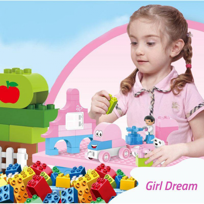 Set Cuburi de Constructie Roz, Girl Dream [2]