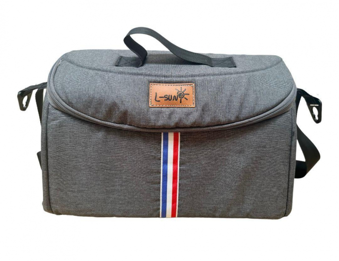 Carucior Sport Pliabil Reversibil cu Geanta si Husa Picioare - Gri [9]