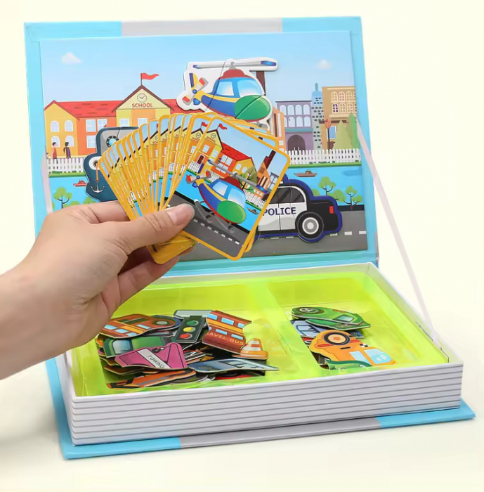 Carte cu Puzzle Magnetic, Traffic Joy [2]