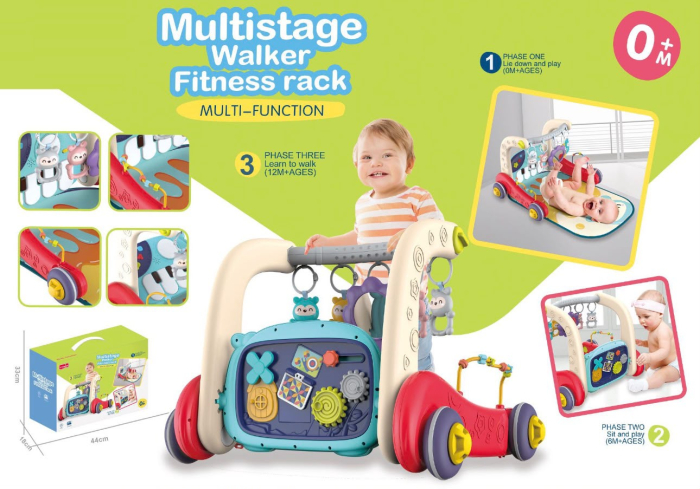 Centru de Activitati 3 in 1 pentru Bebelusi, Premergator Multifunctional cu Muzica si Lumini [4]