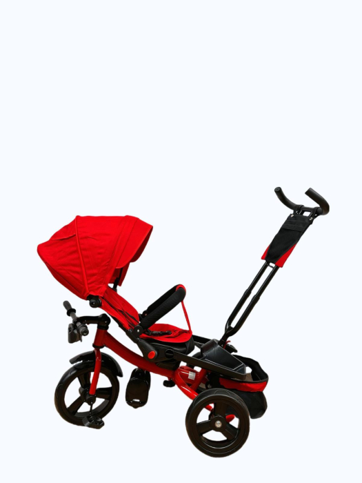 Tricicleta Evolutiva 4 in 1 cu Scaun Reversibil, Maner Parental, 8 Luni+, Rosie [2]