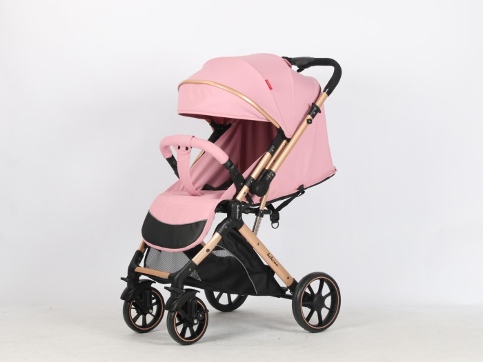 Carucior Sport Tip Troller Pliabil, Maner Reversibil, Spatar Reglabil ROZ BOMBON [6]