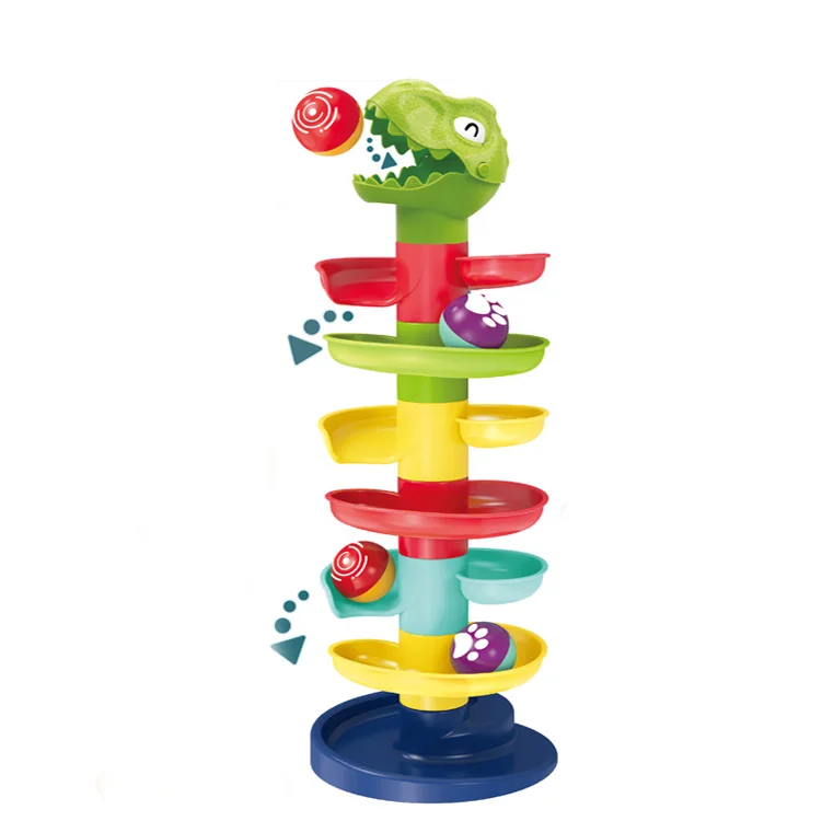 Circuit cu bile Dino, 5 nivele, Multicolor [1]