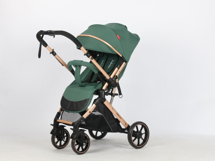 Carucior Sport Tip Troller Pliabil, Maner Reversibil, Spatar Reglabil VERDE [6]
