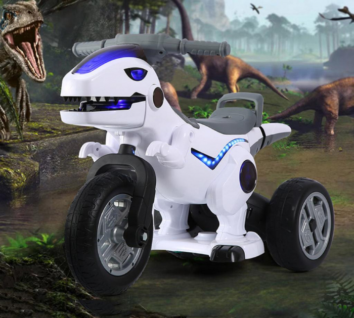 Motocicleta Electrica, Model Dinozaur, 2 Motoare si Acumulator 12V [6]