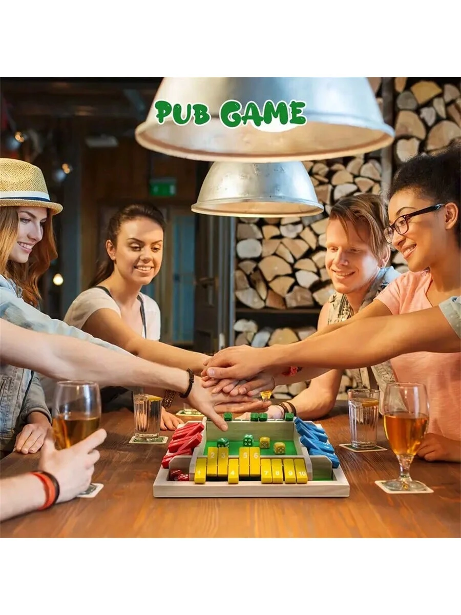 Joc de Societate din Lemn Shut the Box [5]