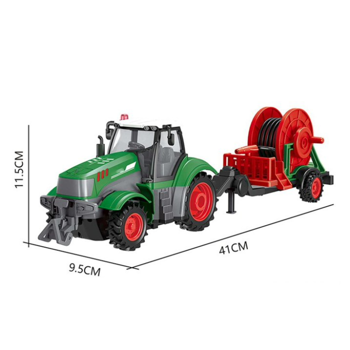 Tractor de Jucarie cu Remorca si Tambur pentru Furtun, 41 cm [2]