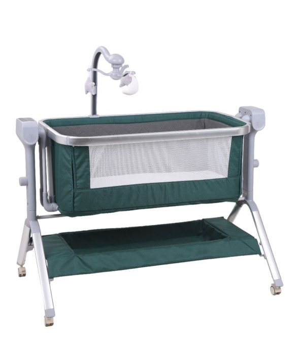 Patut Electric, Pliabil, Reglabil pe Inaltime - Verde [2]