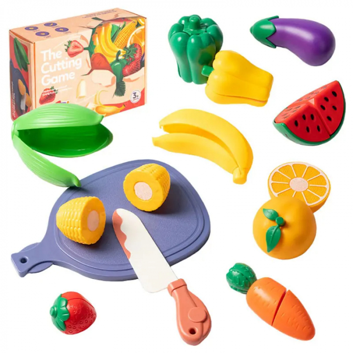 Joc de Rol, Set cu Fructe si Legume, 10 Piese [1]