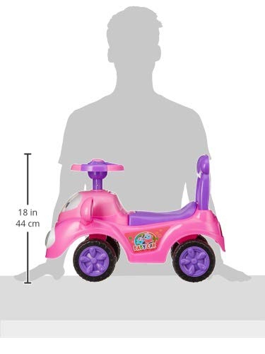 Masinuta Copii Baby Car 2 in 1 –  Fara Pedale, Muzica, Lumini - Roz [5]