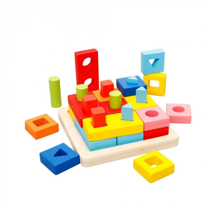 Forme Geometrice Colorate pentru Potrivit pe Coloane [1]