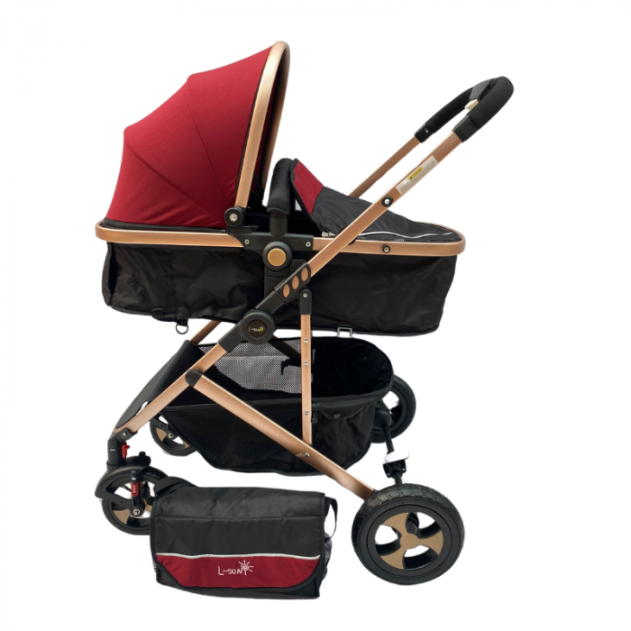 Carucior copii 2 in 1 - Model Rosu [2]
