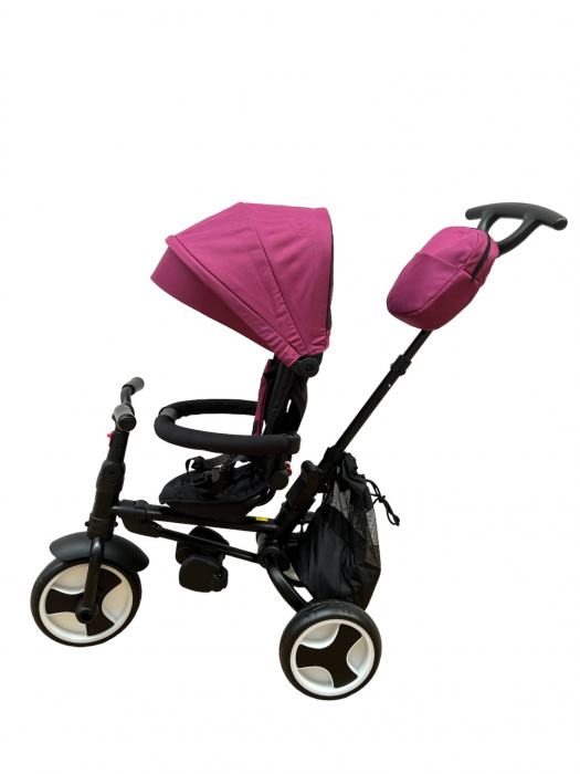 Tricicleta Pliabila pentru Copii, Reversibila, Spatar Reglabil -  L-Sun Roz Inchis [2]