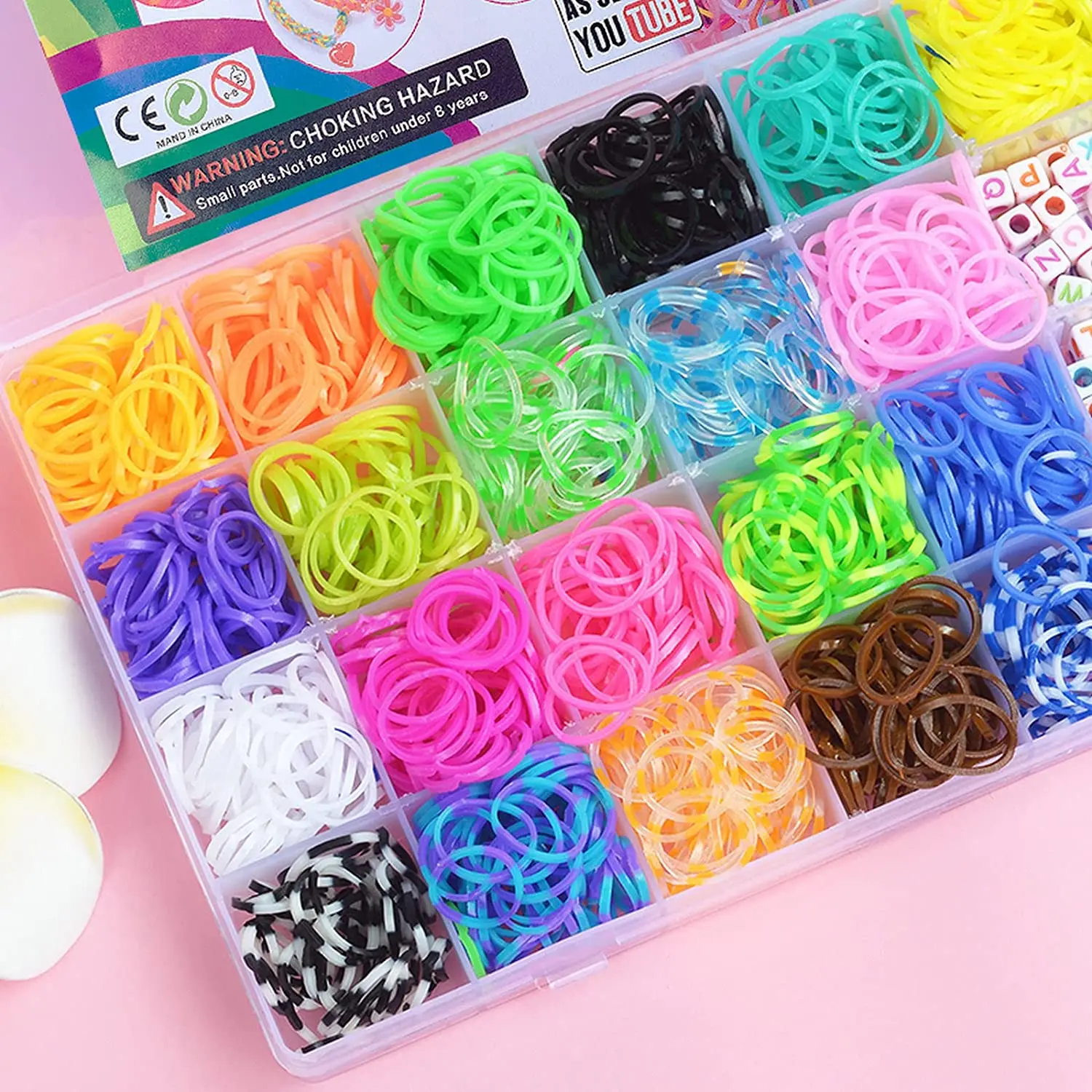 Set DIY cu Bratari, Elastice Multicolore si Accesorii [8]