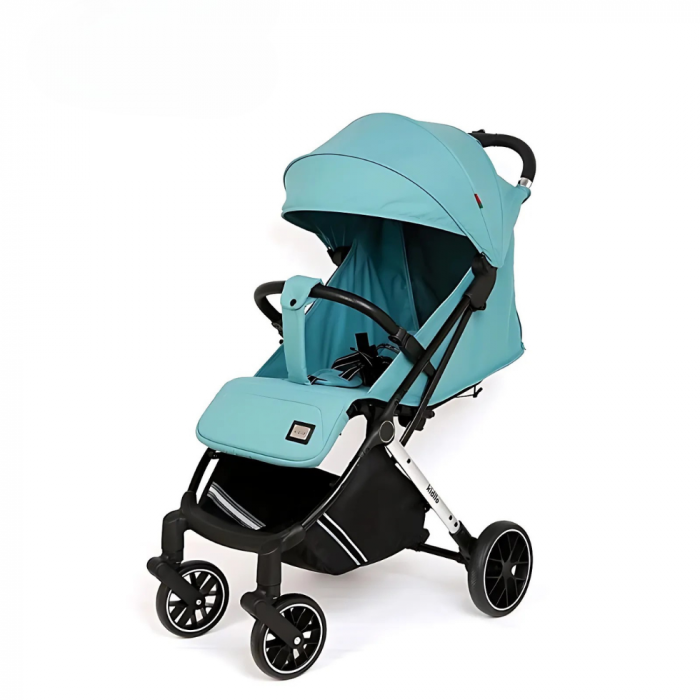 Carucior 2 in 1 Sport, Pliere tip Troller, cu Pozitie de Somn si Spatar Reglabil - Turcoaz [1]
