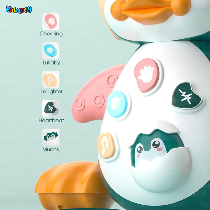 Pinguin Interactiv de Jucarie pentru Stimularea Mersului de-a Busilea cu Muzica si Luminoase [2]
