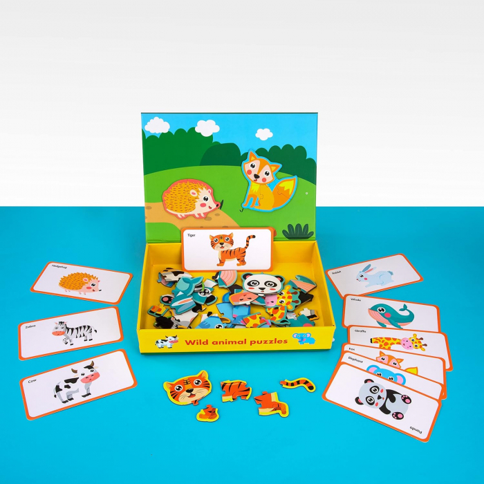 Puzzle Magnetic cu Animale Salbatice, 53 de Piese [3]