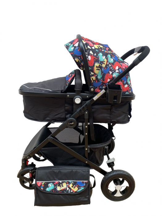 Carucior copii 2 in 1 - Model Dinozaurii Veseli [3]