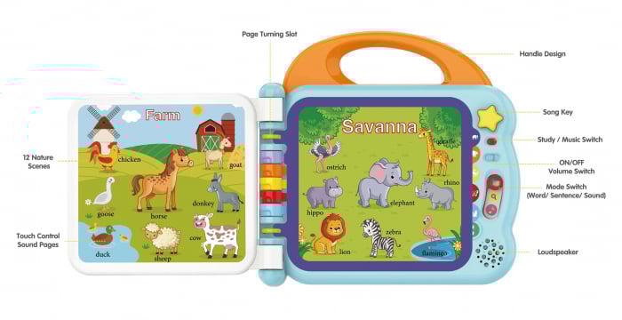 Carte Interactiva cu Sunete si Imagini - Sa invatam limba engleza [2]