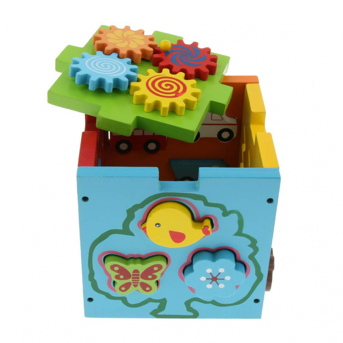 Cub din Lemn – 5 Jocuri in 1- Jucarie Educativa Multifunctionala [5]