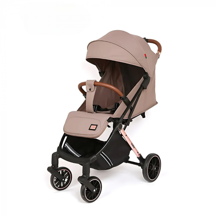 Carucior 2 in 1 Sport, Pliere tip Troller, cu Pozitie de Somn si Spatar Reglabil - Bej [1]