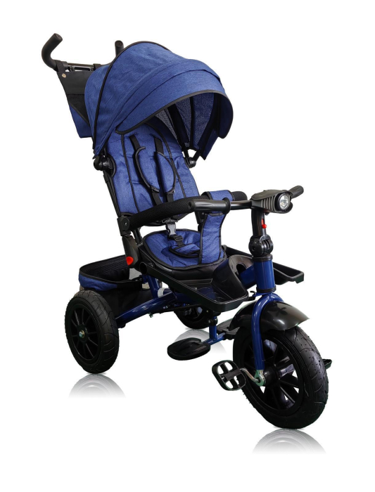 Tricicleta Evolutiva 4 in 1 cu Scaun Reversibil, Maner Parental, 8 Luni+, Albastru Inchis [2]