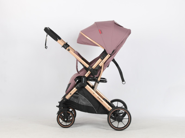 Carucior Sport Tip Troller Pliabil, Maner Reversibil, Spatar Reglabil, ROZ PUDRA [6]