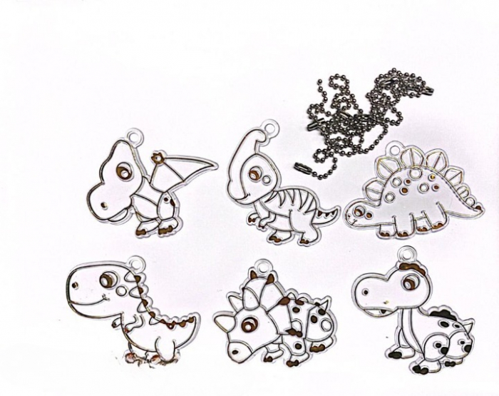 Set DIY Creeaza Pandantive, Model Dinozauri [2]