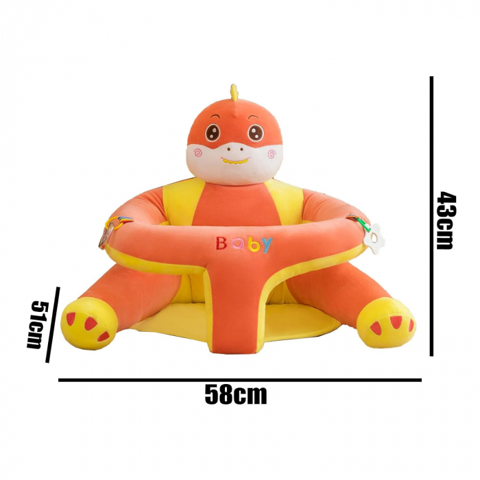 Fotoliu din plus pentru copii cu jucarii atasate, model animalute vesele [3]