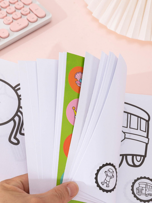 Carte de colorat cu 32 de stickere [4]